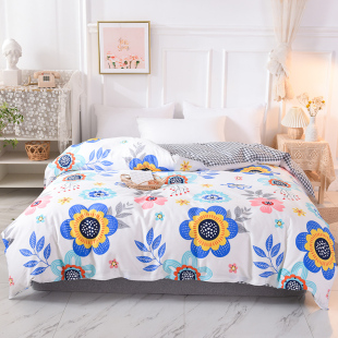 纯棉被套单件1.5m200x230单双人1.8米床100%全棉儿童学生宿舍被罩