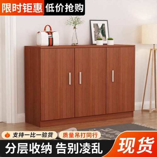 鞋柜鞋架收纳柜阳台多层现代简约家用门口实木简易木质大容量收纳