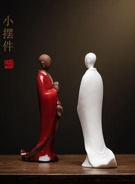 无相佛陶瓷家居摆件新中式创意现代简H约玄关风水摆设禅意装饰品