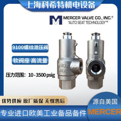 美国Mercer 螺纹安全阀 91-12D61P15E1 2300PSI 软阀座 ASME标准