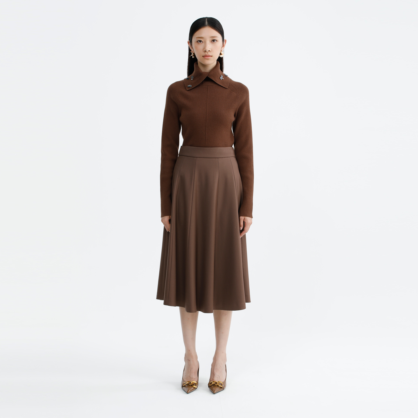 卡莉朵拉半身裙C27D7423冬季新款优雅经典高级时尚质感