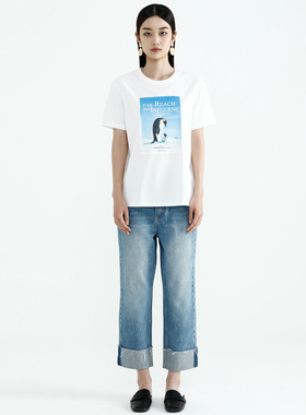 卡莉朵拉牛仔裤C26C1213秋季新款气质通勤休闲女长裤