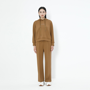 卡莉朵拉长裤C26C7206秋季新款气质通勤女宽松直筒休闲裤