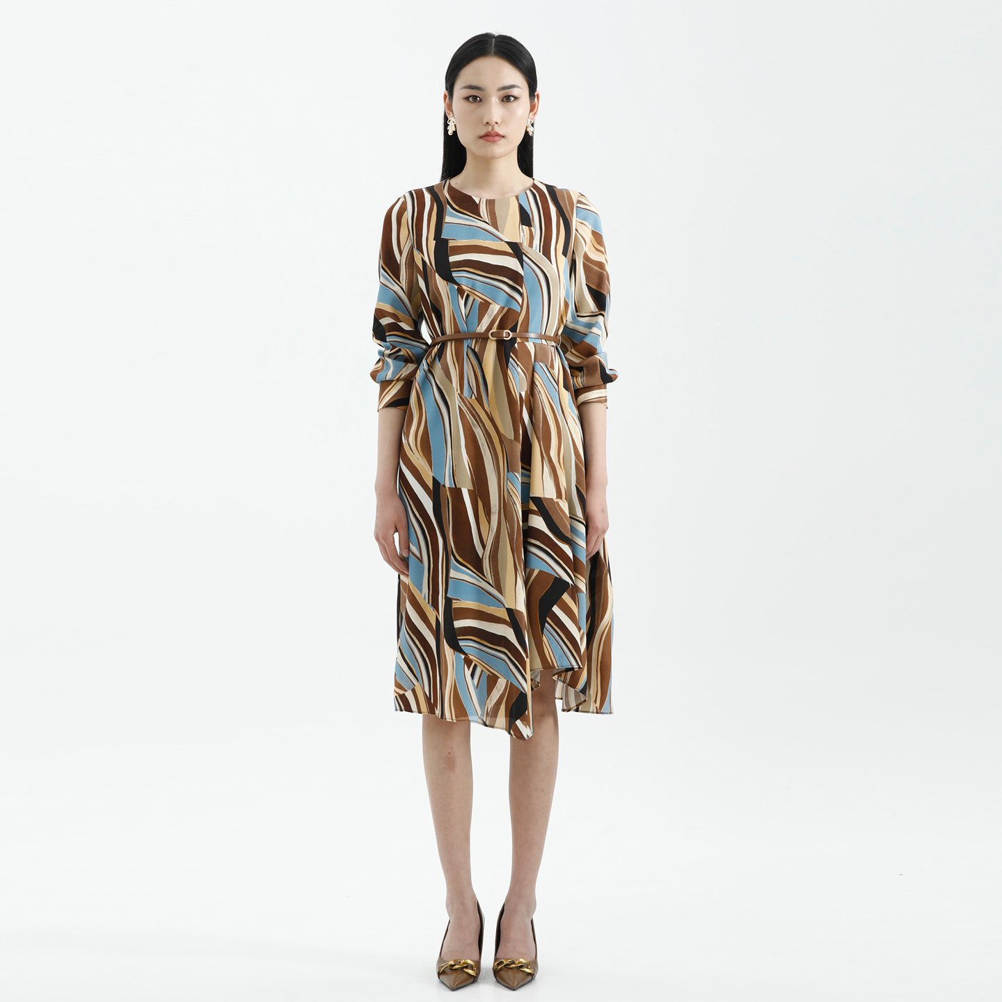 新款气质优雅灵动个性时尚真丝裙