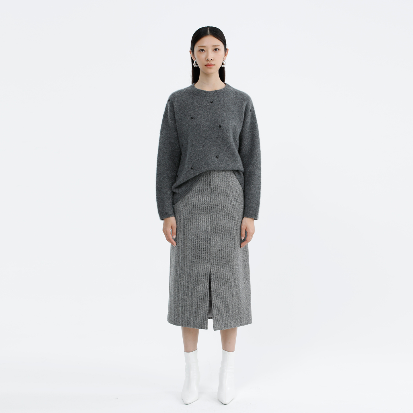 卡莉朵拉针织衫C27D7325冬季新款简约百搭时尚显瘦