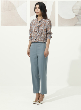 卡莉朵拉衬衫C27C7135秋季新款气质上衣长袖女