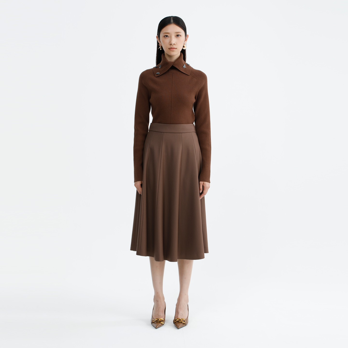 卡莉朵拉针织衫C27D7350冬季新款细腻精致好搭配高级质感