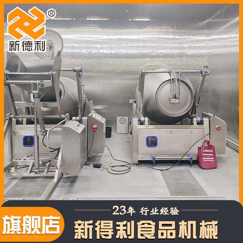 不锈钢鸡肉真空滚揉机商用腊肉自动腌制设备大型鸡柳变频入味机器