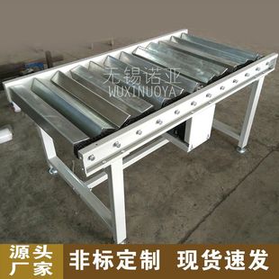 无锡诺亚生产的 50*50方形滚筒输送机 整形摆平传送带 双链轮驱动