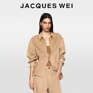 羊毛衬衫 马年胶囊系列浅卡其驼色结构式 女 WEI2026年新款 JACQUES