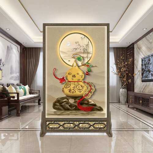 中式屏风隔断客厅遮挡卫生间入户门卧室过道玄关可移动座屏