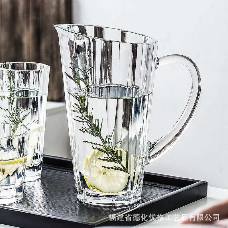 可代发进口NUDE无铅水晶玻璃啤酒扎壶家用果汁饮料凉水冷水壶水壶