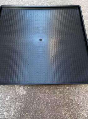 650*650*40mm惠州塑料浅盘 周转箱塑料大号冷冻盘 防静电黑色方箱