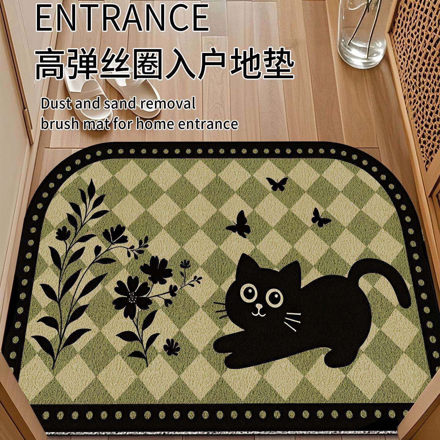 入户门垫耐脏法式家用防滑脚垫子玄关进门口门厅地毯除尘丝圈地垫