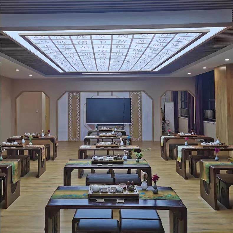 新中式书法桌子幼儿园国学桌椅实木国学书法小学幼儿园围棋桌子,住宅家具,书桌,淘宝优惠券,粉丝福利购,淘宝优惠卷