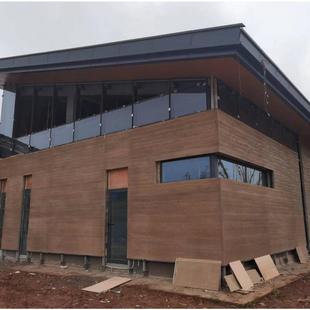 纤维增强水泥板彩色艺术清水混凝土夯土板水泥夯土摩洛石预制板