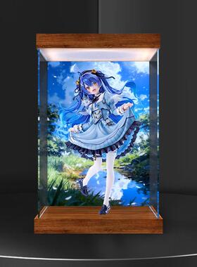 灯箱款收纳盒适用FNEX虚拟主播-彩虹社天宫心亚克力背景防尘罩