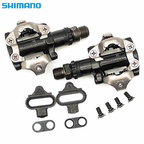 行货锁踏M520脚踏山地车锁踏自锁卡踏带锁片盒装行