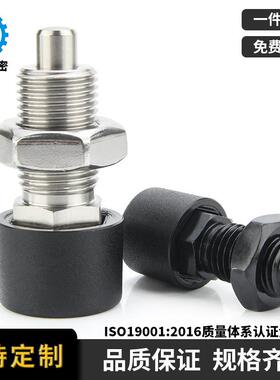 ZAB分度销按压型细牙旋钮柱塞M12M16弹簧快锁插销VCN251现货