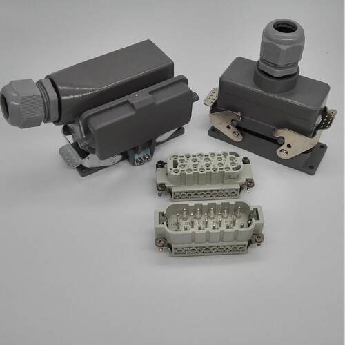 重载连接器20芯矩形连接器热流道模具航空插头HDC-HE-020