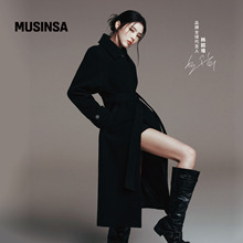 【含羊绒羊毛】韩素希同款musinsa standard韩国25秋冬毛呢大衣