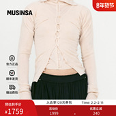 LOW MUSINSA 针织开衫 CLASSIC韩国26春季 女士潮流舒适通勤日常修身