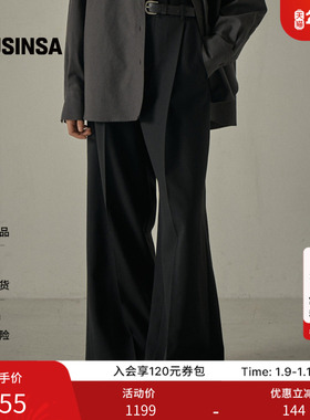 FACADE PATTERN韩国25秋冬经典羊毛裤宽松显瘦休闲长裤MUSINSA