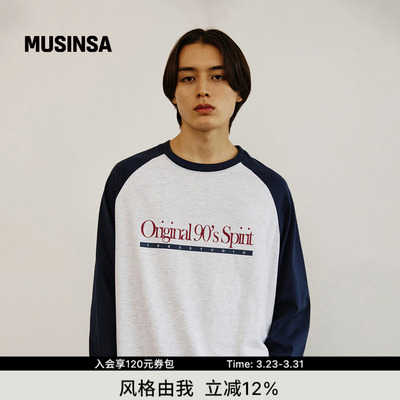 1993STUDIOOG拉格兰长袖T恤