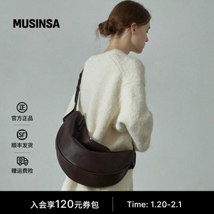 FACADE PATTERN韩国软皮腋下包女士斜挎包通勤Steve包 MUSINSA