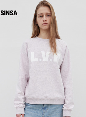 LEVAR韩国女士25冬季时尚流行日常百搭字母印花针织衫MUSINSA
