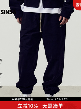 AECA韩国男女春季新款时尚休闲潮流四叶草长裤运动裤MUSINSA