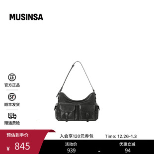 饰乔伊包MUSINSA 软皮简约对称口袋装 STAND OIL韩国女士25冬季