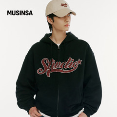 1993STUDIO韩国男女25冬季简约休闲百搭连帽拉链外套MUSINSA