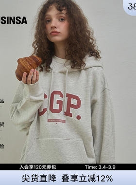 Codegraphy韩国春季新款情侣连帽休闲卫衣卫裤套装MUSINSA