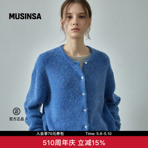 羊驼毛基本款开衫女休闲外套
