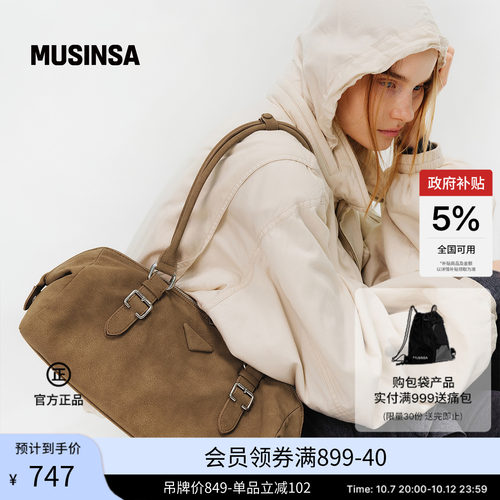 Fennec韩国26秋冬新品休闲SOTY BUCKLE单肩斜挎手提包MUSINSA