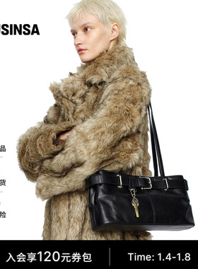 OSOI 女士冬季新款复古肩带通勤休闲时尚钥匙单肩包MUSINSA