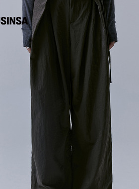 TREEMINGBIRD韩国女士25秋季设计感系腰直筒长裤休闲裤MUSINSA