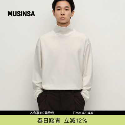 musinsa standard韩国春季男士大码打底上衣内搭秋衣长袖T恤