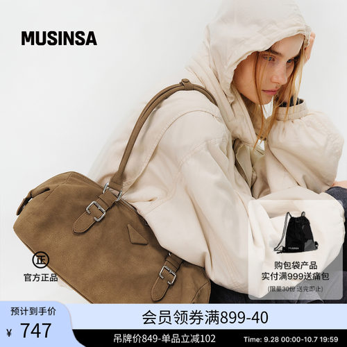 Fennec韩国26秋冬新品休闲SOTY BUCKLE单肩斜挎手提包MUSINSA