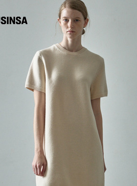 Facade Pattern韩国25秋冬90s针织连衣裙简约舒适羊毛裙MUSINSA