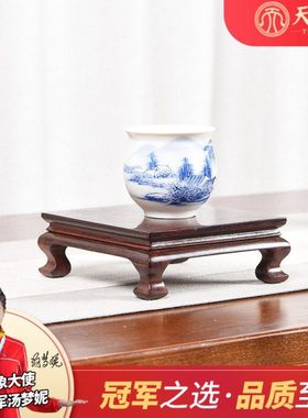 小叶紫檀明式长方形底座红木奇石玉器花瓶摆件工艺品底座实木托架