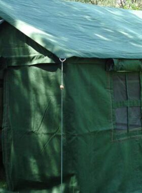 84A班用棉帐篷12人帆布野营户外檩条立柱铁床杆配件工程救灾热卖