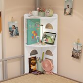 床角置物架宿舍上铺下铺床头收纳床上柜子床边转角书架整理神器