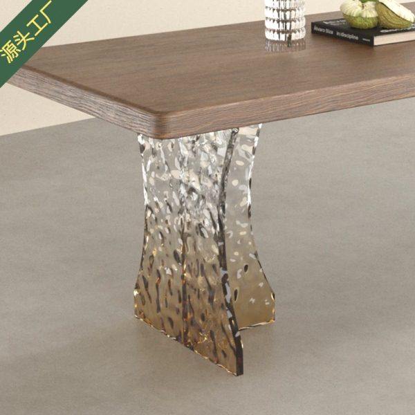水波纹桌腿定制渐变石头纹亚克力高透明桌角岛台餐桌悬浮支架工厂,住宅家具,桌腿/桌架,淘宝优惠券,粉丝福利购,淘宝优惠卷
