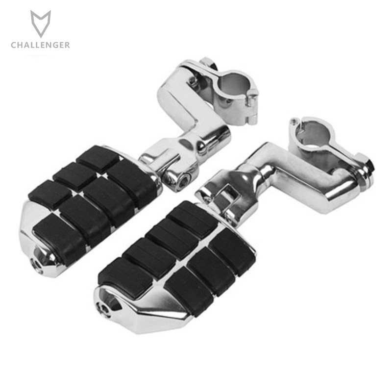 适用金翼GL1800k VT1100改装护杠脚踏板25 30 35mm通用休息前脚蹬