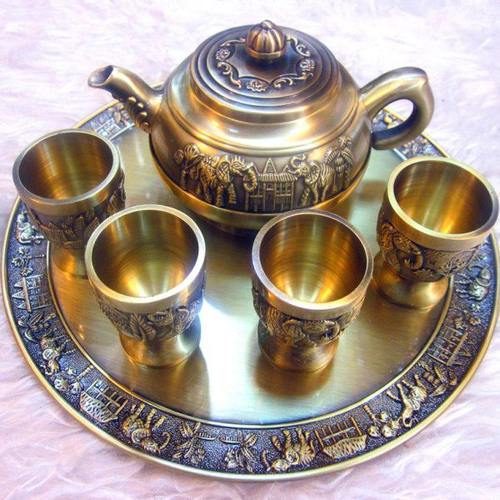 青铜茶具酒具礼品套盒工艺品摆件实拍双十二狂欢精品礼品