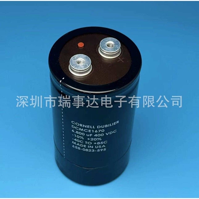CORNELL DUBILIER 进口电容 康奈尔 500V3900uF 带尾高压电解电容