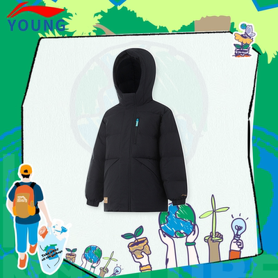 李宁正品男大童防风保暖羽绒服