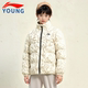 李宁男童羽绒服官方旗舰正品 宽松鸭绒短款 日常休闲蓄温保暖羽绒服